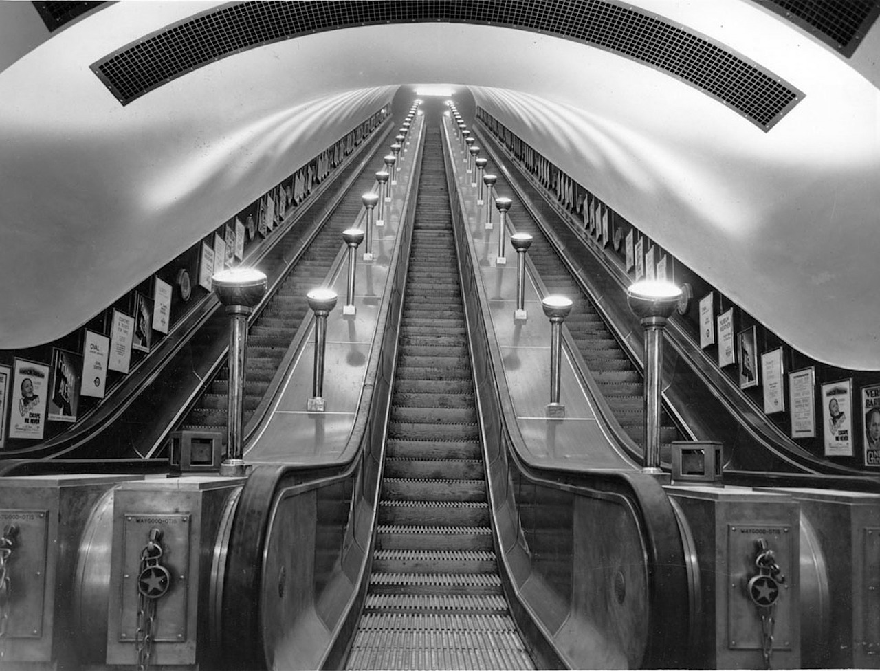 inside a London subway station